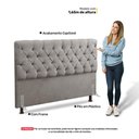 Ver imagem 5 de Cabeceira Cama Box Casal Queen Size Lylla 160cm Capitonê com Frame Linho Bege - Desk Design