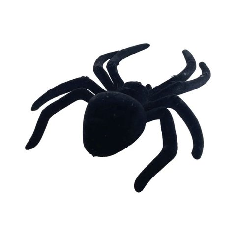 Aranha Hallowen Camurça Kit 3 Uni Assustadora Decoraçao Dia Das Bruxas Festa Enfeite Pegadinha Susto
