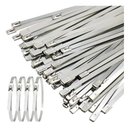 Ver imagem 4 de Kit 100 Abraçadeiras Aço Inox 4,6x250mm Zip Tie Enforca Gato