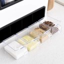 Ver imagem 2 de Caixa Organizadora Multiuso Cozinha Porta Faca Condimentos Temperos Especiais Talheres