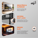 Ver imagem 3 de Suporte Fixo para TV 55 a 100 pol. até 75kg Vesa 900x600 Preto N01V8 Elg