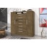 Cômoda 2 Portas 7 Gavetas J&A Móveis Jequitibá Mega 157x157x47 - 1