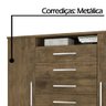 Cômoda 2 Portas 7 Gavetas J&A Móveis Jequitibá Mega 157x157x47 - 3