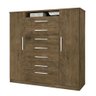 Cômoda 2 Portas 7 Gavetas J&A Móveis Jequitibá Mega 157x157x47 - 2