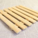 Ver mais imagens de 4 Descansos de Panela 17cm Quadrados de Bambu Porta Panela Chaleiras e Travessas Lyor