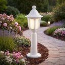 Ver imagem 3 de Kit 8 Balizadores para Muro Branco Lente Fosca Injetado 45cm Termoplástico Dital Jardim