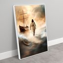Ver imagem 2 de Quadro Decorativo Jesus Andando sobre As Águas Sala Quarto Casa Escritório