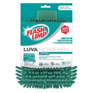 Luva de Microfibra para Limpeza Euro Home