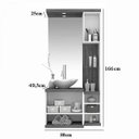 Ver imagem 3 de Gabinete para Banheiro sem Cuba com Espelheira Arezzo Espresso Móveis