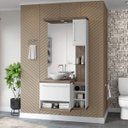 Ver imagem 1 de Gabinete para Banheiro sem Cuba com Espelheira Arezzo Espresso Móveis