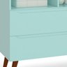 Guarda-Roupa Bebê 3 Portas e 2 Gavetas Smart Verde Menta (Pés Retrô) Fiorello - 3