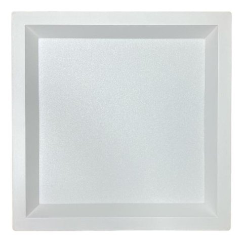 Plafon Luminária Painel Quadrado Recuado de Sobrepor 18w - Branco - Branco Neutro 4000k - 110v/220v
