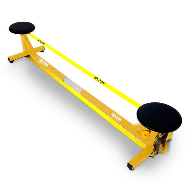 Slack Rack suporte para slackline 2 metros amarelo e branco