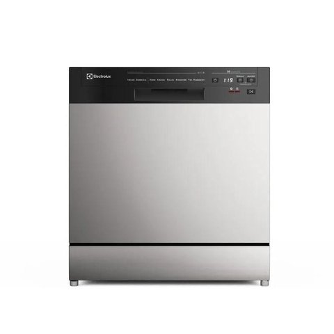 Lava-louça Elextrolux 8 Serviços Inox com Programa Lava & Seca 50 Min Ls08e - 127v