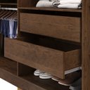 Ver imagem 5 de Guarda-roupa Alto 6 Portas 2 Gavetas Norway Imbuia Rústico
