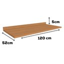 Ver imagem 2 de Tampo para Balcao 120 Cm Mdp E609 Canela Kappesberg