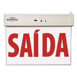 Placa de Saída de Emergência LED 1 Face 100/240v Blumenau - 1