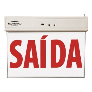Placa de Saída de Emergência LED 1 Face 100/240v Blumenau