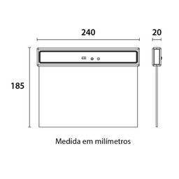 Placa de Saída de Emergência LED 1 Face 100/240v Blumenau - 3