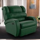 Ver imagem 6 de Poltrona do Papai Sala de Cinema Reclinável Kylie Glider Manual Giratória PU Verde Musgo G23 Gran Be