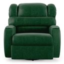 Ver imagem 2 de Poltrona do Papai Sala de Cinema Reclinável Kylie Glider Manual Giratória PU Verde Musgo G23 Gran Be