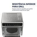 Ver imagem 4 de Forno Elétrico Air Fryer 2 em 1 25L Inox 220V Oster