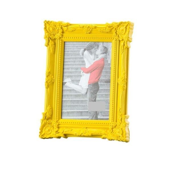Porta Retrato Retangular de Plástico Retrô 13cmx18cm Lyor - 1