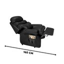 Ver imagem 5 de Poltrona Reclinável do Papai Corino para Descanso de Idosos:preto