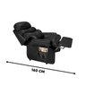 Poltrona Reclinável do Papai Corino para Descanso de Idosos:preto - 5