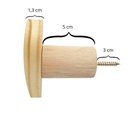Ver imagem 3 de Kit 3 Ganchos Cabideiro de Madeira Pinus Pendurador Parede Formato Coração Decorativo