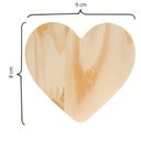 Ver imagem 4 de Kit 3 Ganchos Cabideiro de Madeira Pinus Pendurador Parede Formato Coração Decorativo