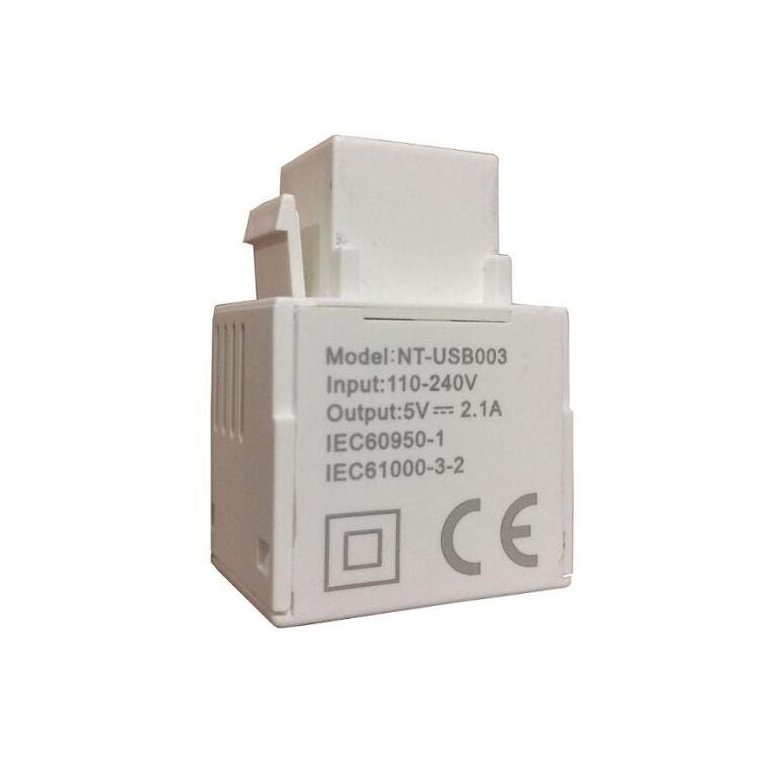 Conector USB Charger 5V 2.100A Para Espelho 4x2