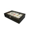 Ver imagem 1 de Estojo para 15 Relógios - Ébano flocado de Bege