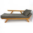 Ver imagem 5 de Sofá Japão Futon Cinza em Madeira Maciça Cor Mel