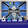 Festa Aniversário Grêmio Futebol Decoração Kit Prata - 1