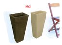 Ver imagem 1 de Kit 2 Vaso Planta 60x30 Trapézio Parede Polietileno BGPLASTICOS ROSA 022