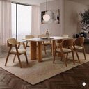 Ver imagem 3 de Sala de Jantar Moderna 6 Cadeiras Bella- Imperial Móveis