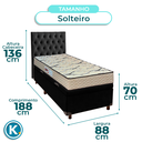 Ver imagem 3 de Kit Cabeceira + Cama Box Bau + Colchão Solteiro D33 Maxsono Paropas