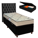 Ver imagem 1 de Kit Cabeceira + Cama Box Bau + Colchão Solteiro D33 Maxsono Paropas