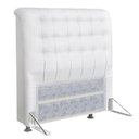 Ver imagem 1 de Cabeceira Solteiro Ana 90 Cm Cama Box Ana Corino Branco - Fm