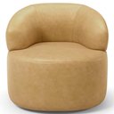 Ver imagem 3 de Kit 02 Poltronas Giratória Orgânica para Sala de Estar Living Helena L02 Couríssimo Fendi - Lyam