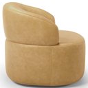 Ver imagem 6 de Kit 02 Poltronas Giratória Orgânica para Sala de Estar Living Helena L02 Couríssimo Fendi - Lyam
