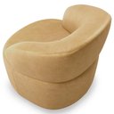 Ver mais imagens de Kit 02 Poltronas Giratória Orgânica para Sala de Estar Living Helena L02 Couríssimo Fendi - Lyam