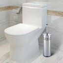 Ver imagem 6 de Escova Sanitaria em Inox Vassourinha para Banheiro Luxo com Suporte Aco Limpador de Vaso