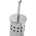 Ver imagem 4 de Escova Sanitaria em Inox Vassourinha para Banheiro Luxo com Suporte Aco Limpador de Vaso