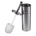 Ver imagem 1 de Escova Sanitaria em Inox Vassourinha para Banheiro Luxo com Suporte Aco Limpador de Vaso