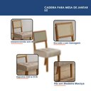 Ver imagem 6 de Mesa de Jantar Liz 160x80cm Vidro 40mm Cinamomo Off White com Kit 6 Cadeiras Veludo Bege - Valdemóve