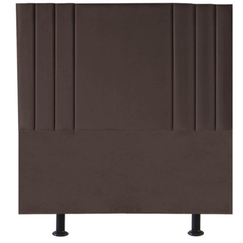 Cabeceira Cama Box Solteiro Estofada Grécia 140 Cm Linho:marrom