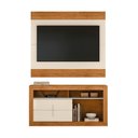 Ver imagem 1 de Rack com Painel para TV 55 Búzios MDF MDP Off White Canela Möbler
