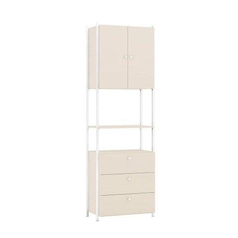 Armário Closet Metalic 003 Industrial Off White/branco